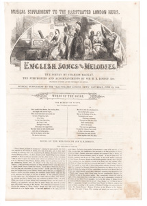 Musical Supplement to the Illustrated London News English Songs and Melodies 